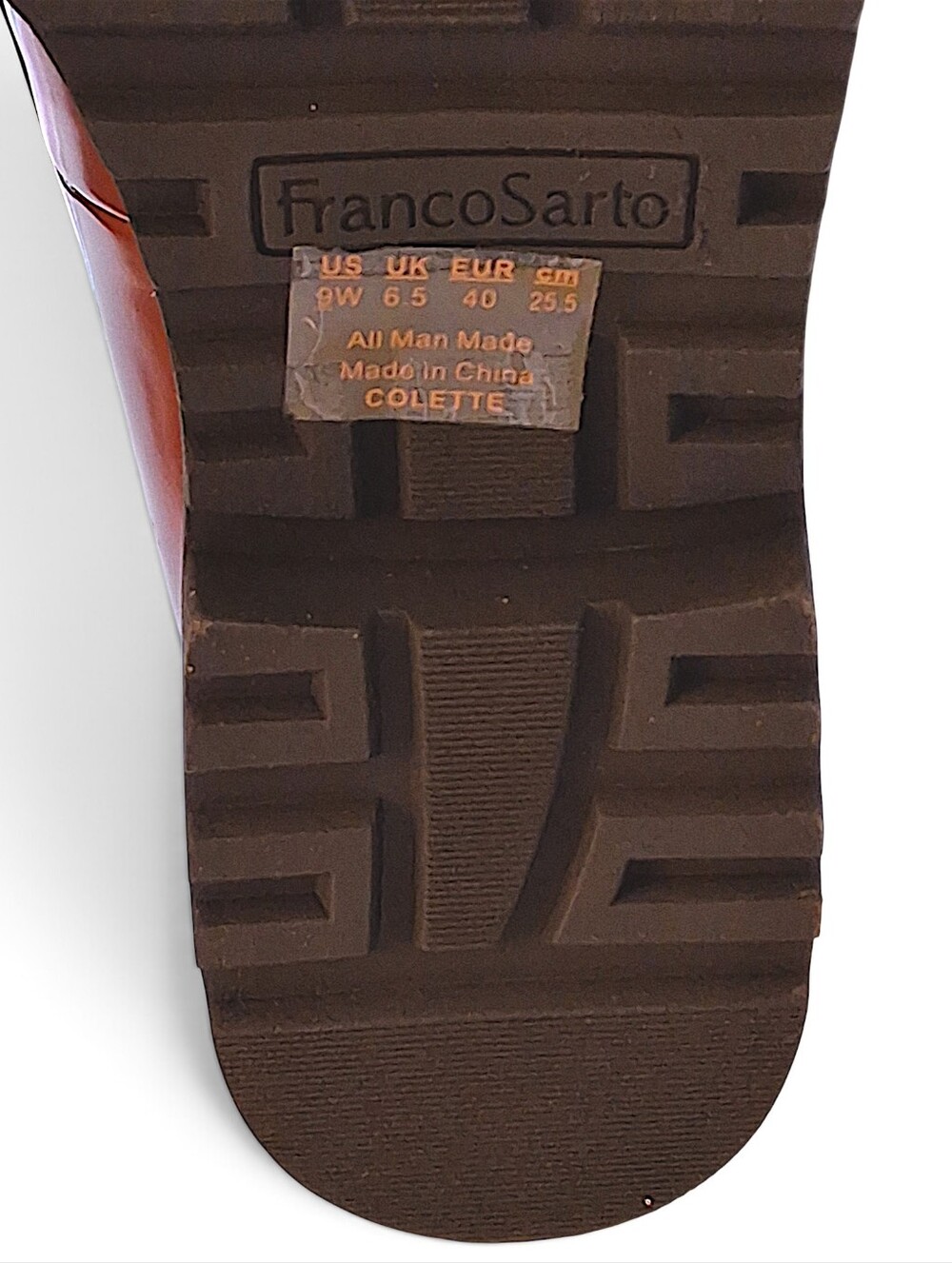 Franco Sarto Colette Horsebit Lug Loafers Tobacco Brown Wide 9W - New in Box - Picture 12 of 16